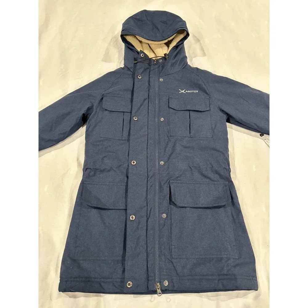 Arctix Womens‎ Navy Blue Insulated Sherpa Lined DayBreak Jacket 23240 XS